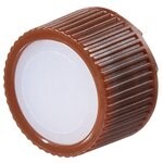 Nalgene&trade; PPCO 琥珀色加高型颜色标记微量包装样品瓶瓶盖：无菌、散装