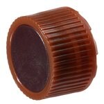 Nalgene&trade; PPCO Amber High Profile Closures with Color Coders for Micro Packaging Vials: Sterile, Bulk Pack