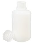 Nalgene&trade; 窄口氟化 HDPE 带盖瓶