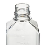 Nalgene&trade; PET 方形无盖培养基瓶：无菌、热塑托盘装