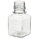 Nalgene&trade; PET 方形无盖培养基瓶：无菌、热塑托盘装