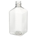 Nalgene&trade; Square PET Media Bottles without Closure: Sterile, Shrink-Wrapped Trays