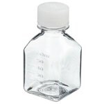 Nalgene&trade; Square PETG Media Bottles with Closure: Nonsterile, Shrink-Wrapped Trays