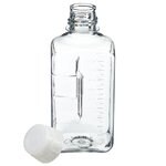 Nalgene&trade; Square PETG Media Bottles with Closure: Nonsterile, Shrink-Wrapped Trays