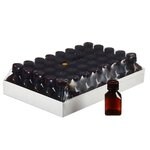 Nalgene&trade; 方形琥珀色 PETG 带盖培养基瓶：非无菌，热塑托盘包装