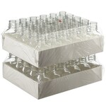 Nalgene&trade; PETG 方形无盖 PETG 培养基瓶：无菌、热塑托盘装