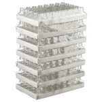 Nalgene&trade; PETG Square Media Bottles without Closure: Sterile, Shrink-Wrapped Trays