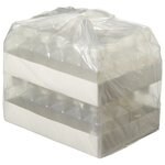 Nalgene&trade; Square PETG Media Bottles with Closure: Sterile, Shrink-Wrapped Trays