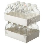 Nalgene&trade; 方型带盖 PETG 培养基瓶：无菌、热塑托盘装