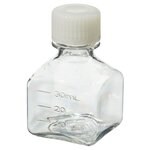 Nalgene&trade; 方型带盖 PETG 培养基瓶：无菌、热塑托盘装