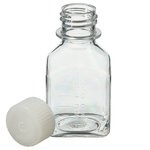 Nalgene&trade; 方型带盖 PETG 培养基瓶：无菌、热塑托盘装