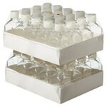 Nalgene&trade; 方型带盖 PETG 培养基瓶：无菌、热塑托盘装