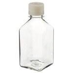 Nalgene&trade; PETG 带隔垫盖方型培养基瓶：无菌、热塑托盘装