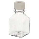 Nalgene&trade; PETG 带隔垫盖方型培养基瓶：无菌、热塑托盘装