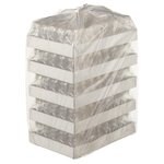 Nalgene&trade; PETG 带隔垫盖方型培养基瓶：无菌、热塑托盘装