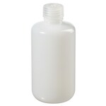 Nalgene&trade; Certified Low Particulate Narrow-Mouth HDPE Bottles with Closure: Lab Pack