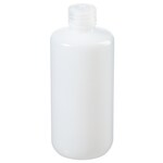 Nalgene&trade; Certified Low Particulate Narrow-Mouth HDPE Bottles with Closure: Lab Pack