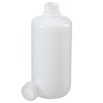 Nalgene&trade; Certified Low Particulate Narrow-Mouth HDPE Bottles with Closure: Lab Pack