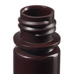 Nalgene&trade; 不透明琥珀色 HDPE 无盖诊断瓶：散装