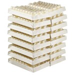 Nalgene&trade; 窄口 HDPE 带盖包装瓶：无菌、热塑托盘装