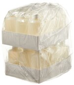 Nalgene&trade; 窄口 HDPE 带盖包装瓶：无菌、热塑托盘装