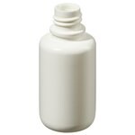 Nalgene&trade; Boston Round Opaque White HDPE Bottles without Closure: Bulk Pack