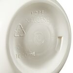Nalgene&trade; Boston 圆形不透明白色 HDPE 无盖瓶：散装