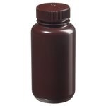 Nalgene&trade; Wide-Mouth Opaque Amber HDPE Packaging Bottles with Closure: Bulk Pack