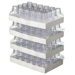 Nalgene&trade; 方形聚碳酸酯不带盖刻度瓶：托盘包装