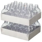 Nalgene&trade; Square Polycarbonate Graduated Bottles without Closure: Tray Pack