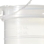 带防拆链密封的 Capitol Vial 掀盖式聚丙烯容器