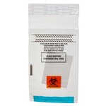 用于标本运输的 Capitol Vial 双口袋生物危险品袋