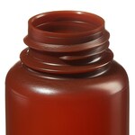 Nalgene&trade; Wide-Mouth Translucent Amber HDPE Packaging Bottles with Closure: Bulk Pack