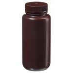 Amber HDPE Wide-Mouth Bottles