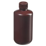 Amber HDPE Narrow-Mouth Bottles