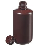 Amber HDPE Narrow-Mouth Bottles