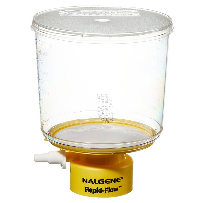Nalgene&trade; Rapid-Flow&trade; Sterile Disposable Bottle Top Filters with PES, CN, SFCA or Nylon Membranes