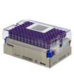 装在带条形码的锁闩架中的 Matrix&trade; 1.0mL 螺旋盖管