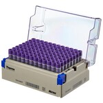 装在带条形码的锁闩架中的 Matrix&trade; 1.0mL 螺旋盖管