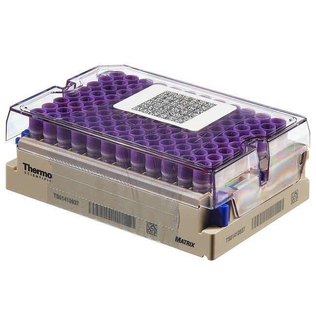 Matrix&trade; 0.64 mL ScrewTop Tubes in Barcoded Latch Racks