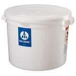 Nalgene&trade; 大型圆柱形 HDPE 容器（带盖）