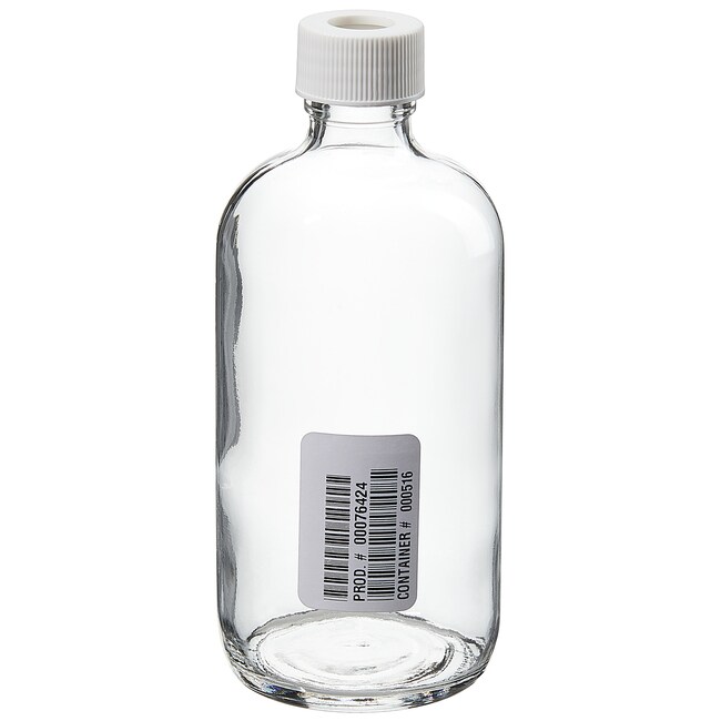 Narrow-Mouth Glass Septa Bottles with Open-Top Closure