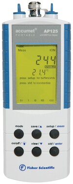 accumet&trade; AP125 便携式 pH/离子/mV/温度测量仪套件
