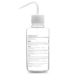 Nalgene&trade; Right-to-Understand FEP 安全洗瓶根据《全球化学品统一分类和标签制度》(GHS) 标记苛性化学品