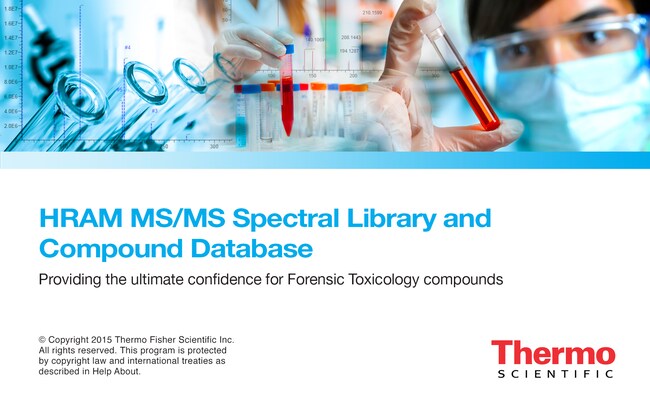 高分辨率精确质量 MS/MS 谱库