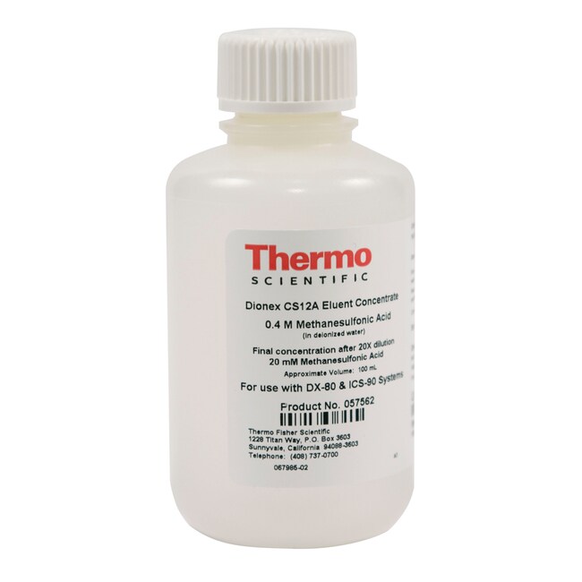 Dionex™ 甲磺酸阳离子浓缩洗脱液