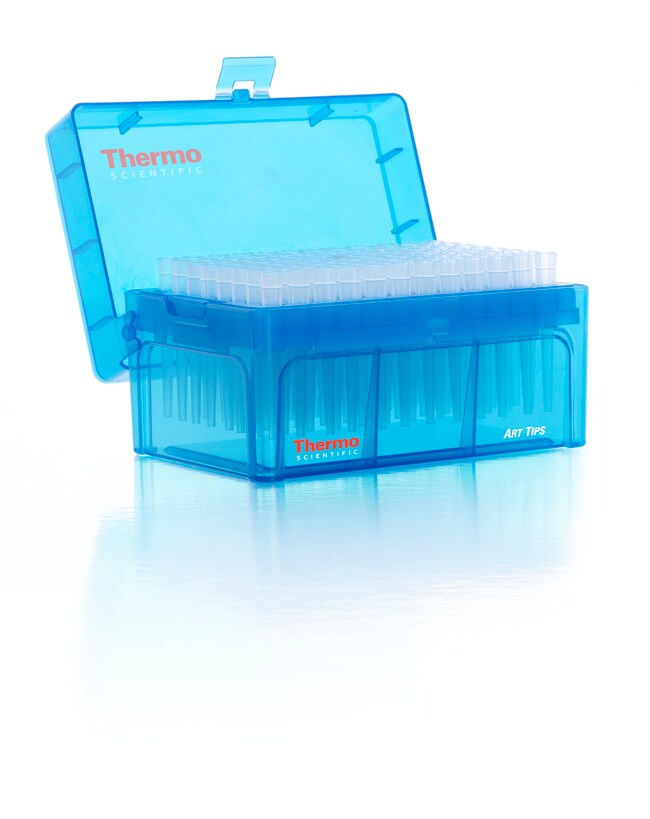 ART&trade; Non-Filtered Extended Length Hinged Rack Pipette Tips