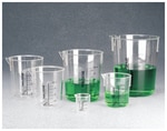 Nalgene&trade; PMP Griffin Low-Form Plastic Beakers