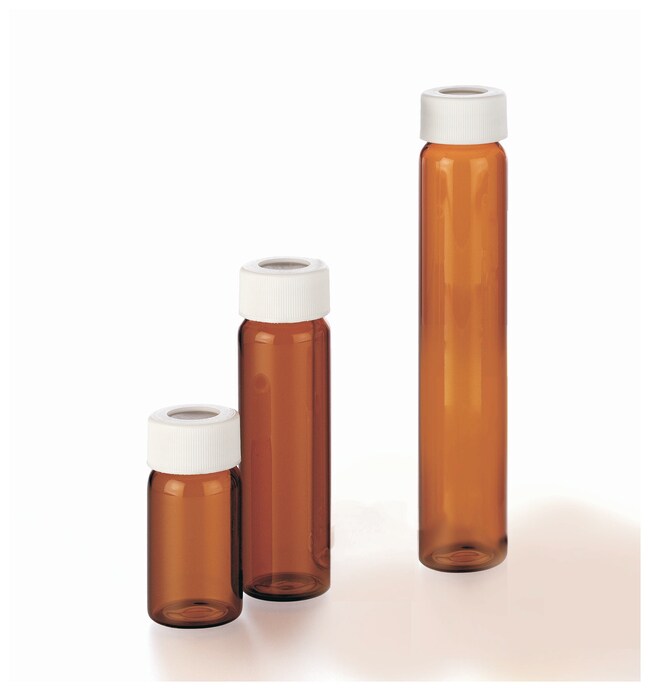 Premium Pack Amber Glass Vials with 0.060in. Septa