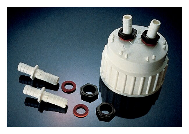 Nalgene™ Polypropylene, Barbed Bulkhead Fittings, 13 mm